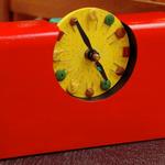 "Amir Red Yellow" table clock