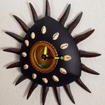 "Amber Sun" wall clock